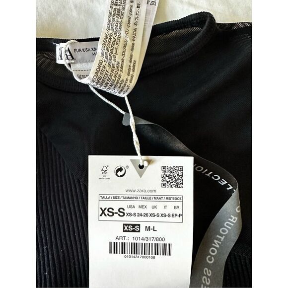 NWT ZARA suitable colourless dress XS-S - Picture 6 of 8